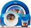 Vajilla infantil Paw Patrol azul marca Barbo-Toys en set de 3 piezas