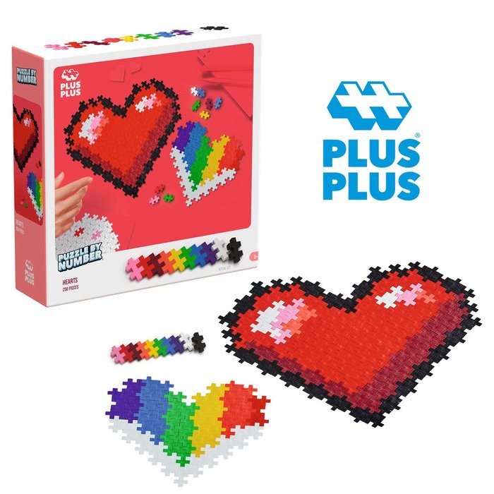 Puzzle By Number Corazones LUDILO Imagen principal del producto