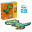 Juego Plus Plus Puzzle By Number T-rex 250 Piezas Marca Ludilo