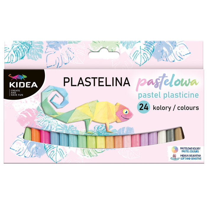 Set de 24 plastilinas surtidas colores pastel KIDEA
