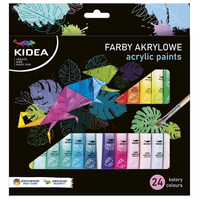 SET 24 TUBOS PINTURA ACRILICA KIDEA | 1 UNIDADES | (KIDEA)