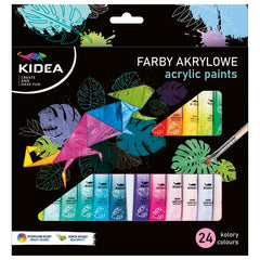 SET 24 TUBOS PINTURA ACRILICA KIDEA | 1 UNIDADES | (KIDEA)