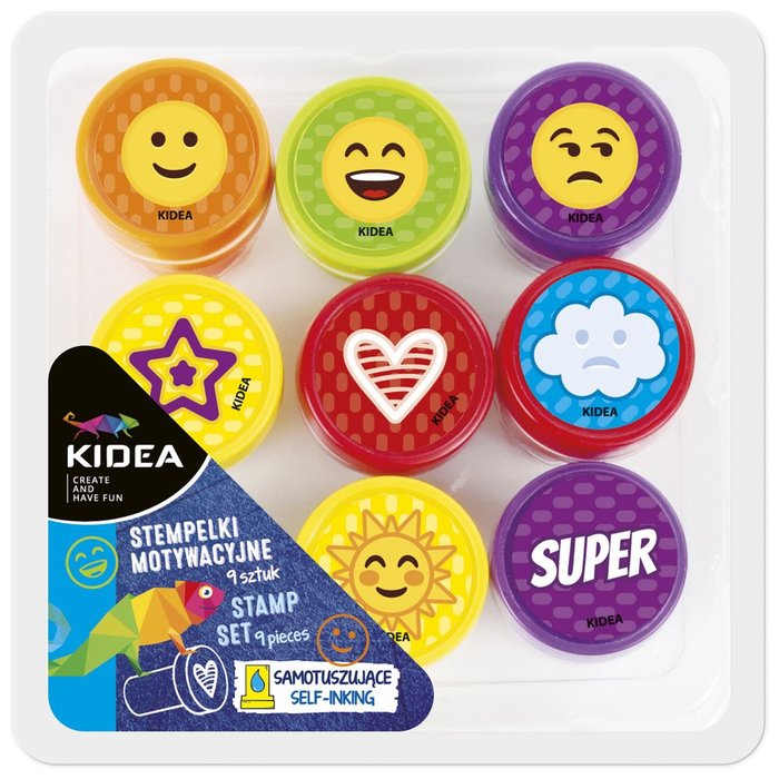 Set 9 Sellos Motivacionales Educativos Kidea Marca KIDEA Imagen principal del producto