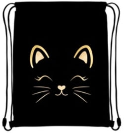 Saco Plano Astrabag Fluffy Kitty Black envío rápido