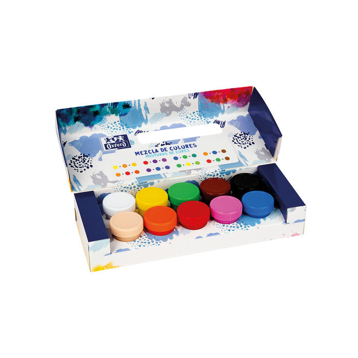 Caja de 10 Temperas de 20 ml Oxford