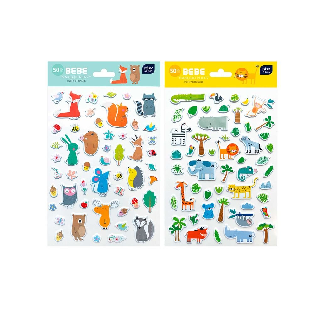 BLISTER CON 50 PEGATINAS BB NATURE 2 MOD SURT | INTER DRUK | ENVASE 12 UDS. UNIDAD | 5902277349620 Imagen principal del producto