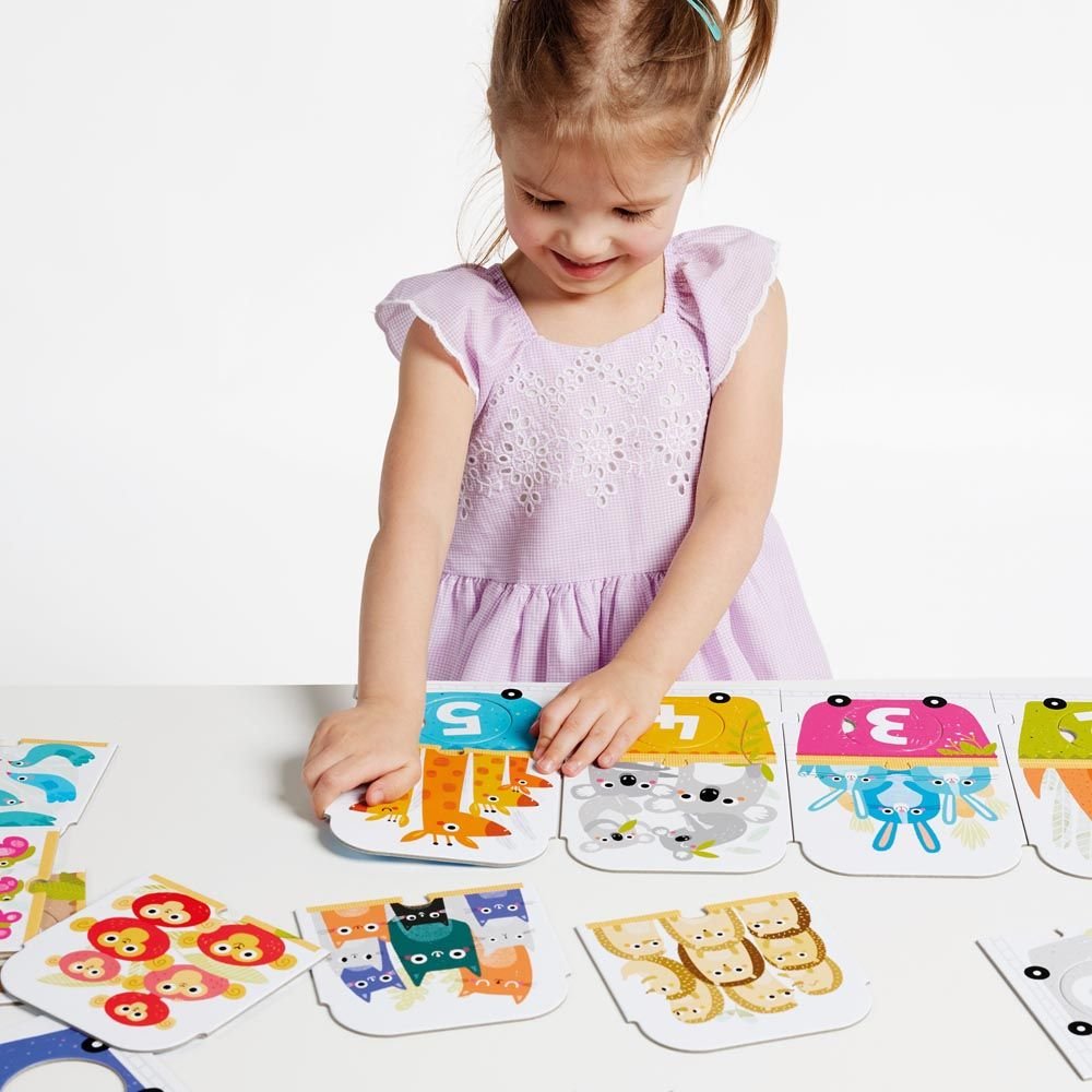 Juego Educativo Make-a-Match Puzzle Number Train