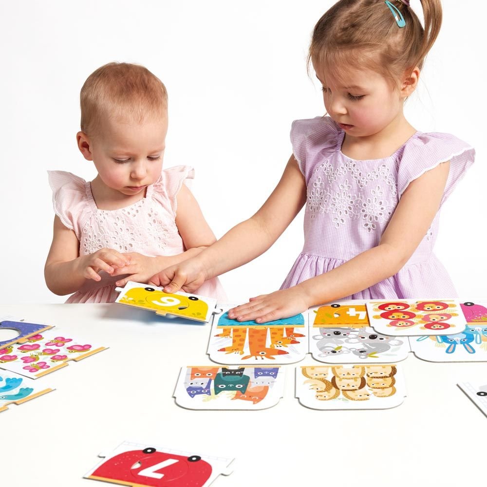 Juego Educativo Make-a-Match Puzzle Number Train