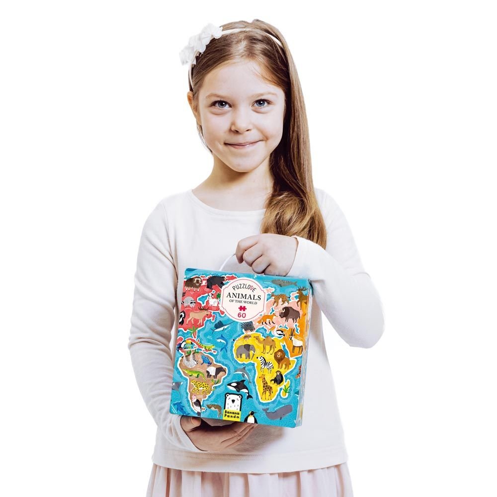 Juego Educativo Puzzlove Animals of the World 4+