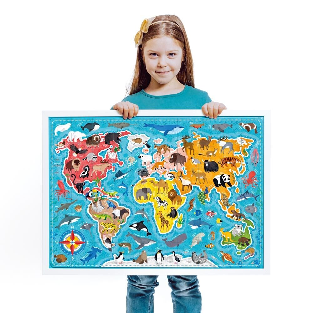 Juego Educativo Puzzlove Animals of the World 4+