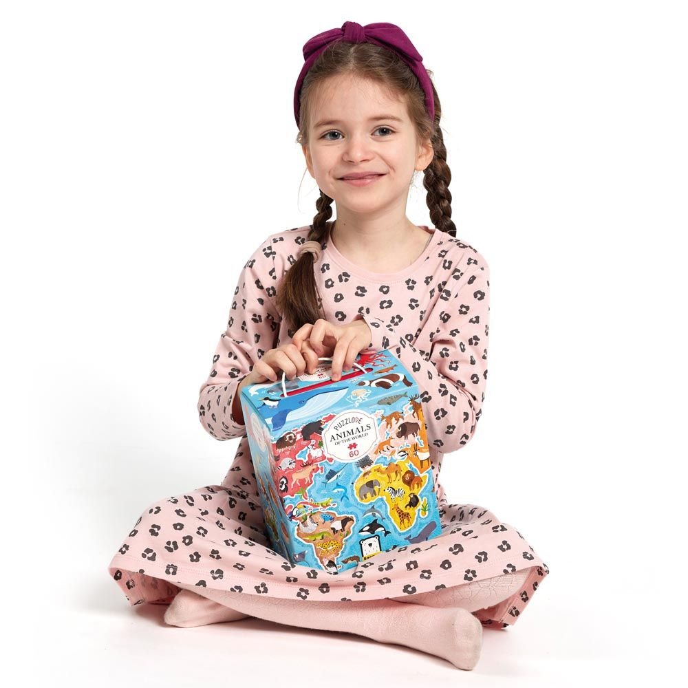 Juego Educativo Puzzlove Animals of the World 4+
