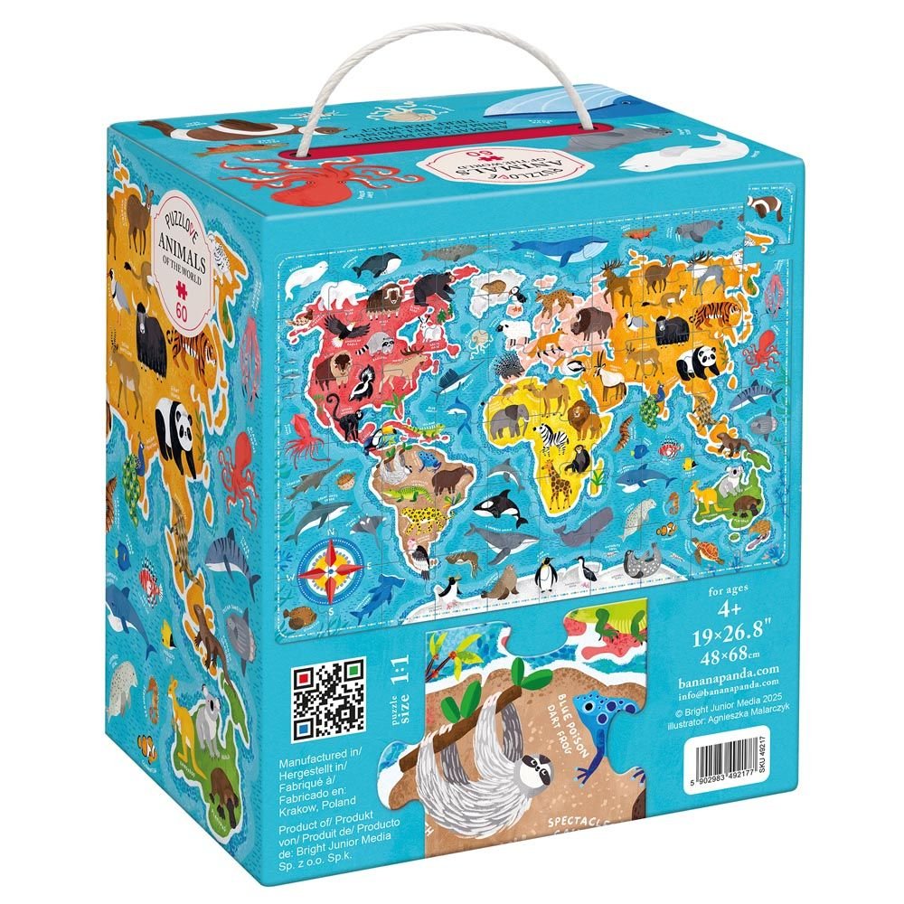 Juego Educativo Puzzlove Animals of the World 4+