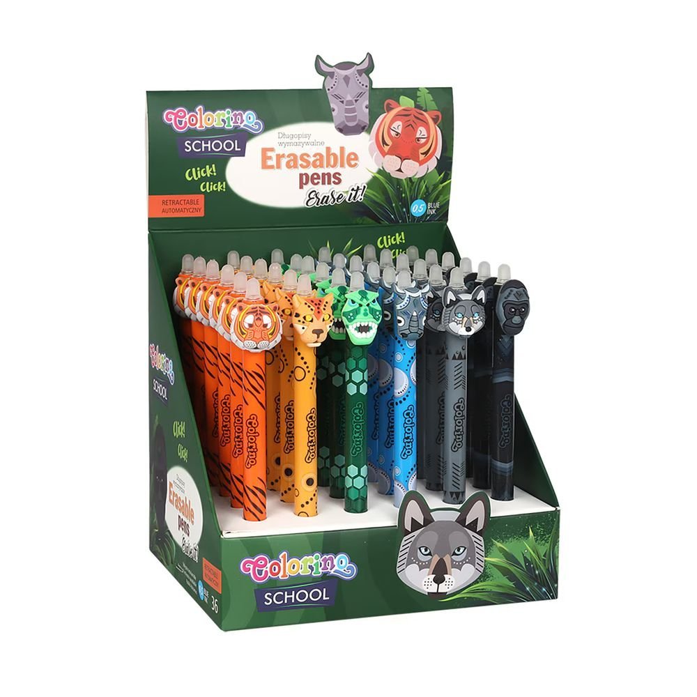 Expositor 36 Bolígrafos Tinta Borrables Wild Zone COOLPACK Imagen principal del producto