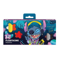 PLASTILINA 12 COLORES STITCH | 6 UNIDADES | (COOLPACK)