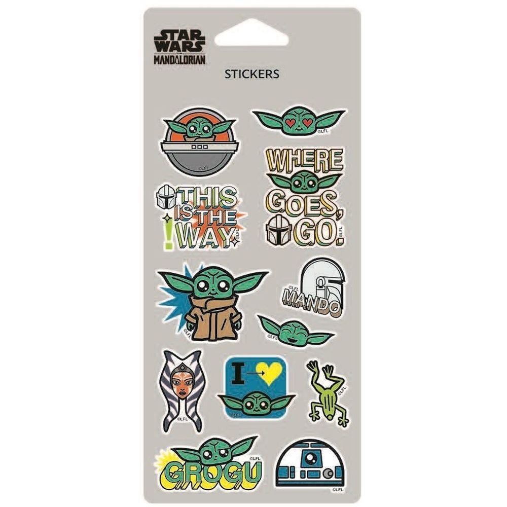 Pegatinas Black Collection Grogu Marca Coolpack Pack 21,5 cm