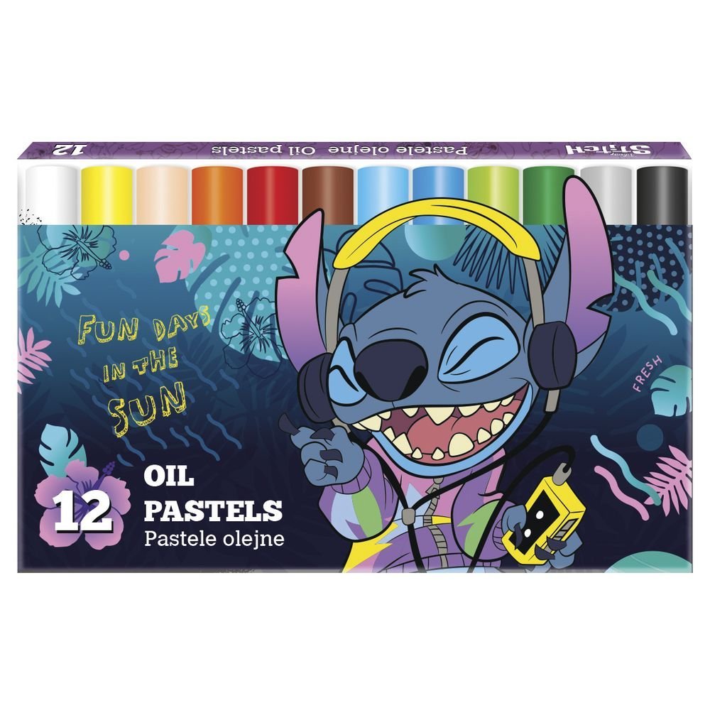 Ceras Pastel 12 Unidades Stitch COOLPACK