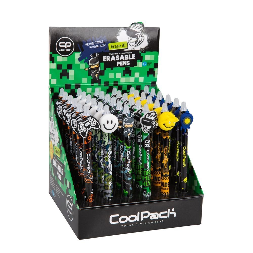 Expositor 36 bolígrafos borrables Boys Mix 3 COOLPACK Imagen principal del producto