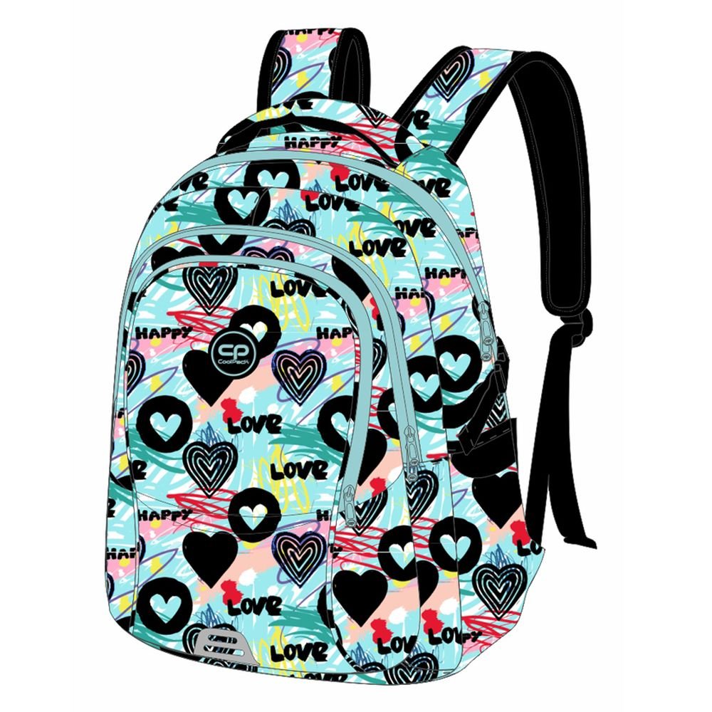 MOCHILA ESCOLAR TRIPLE DUO IN LOVE | COOLPACK