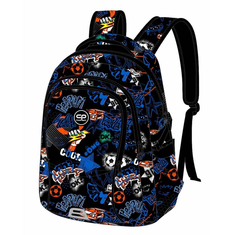 MOCHILA ESCOLAR DOBLE DUO TECHNO GRAPH | COOLPACK