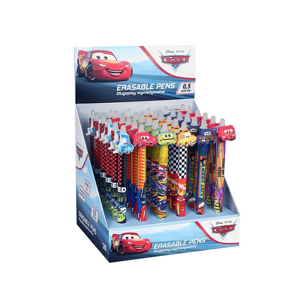 Expositor 36 Bolígrafos Borrables Cars COOLPACK