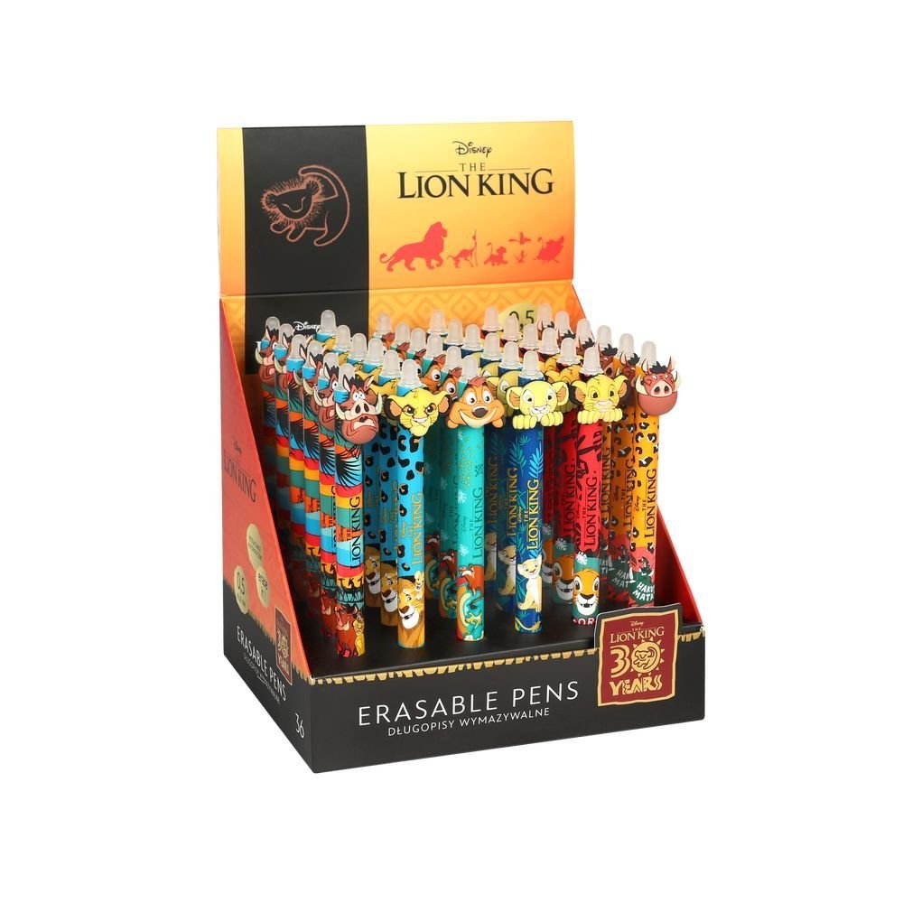 Expositor 36 Bolígrafos Borrables Rey León Coolpack