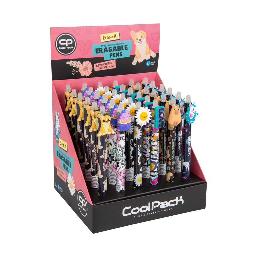 Expositor 36 bolígrafos borrables Girls Mix Coolpack