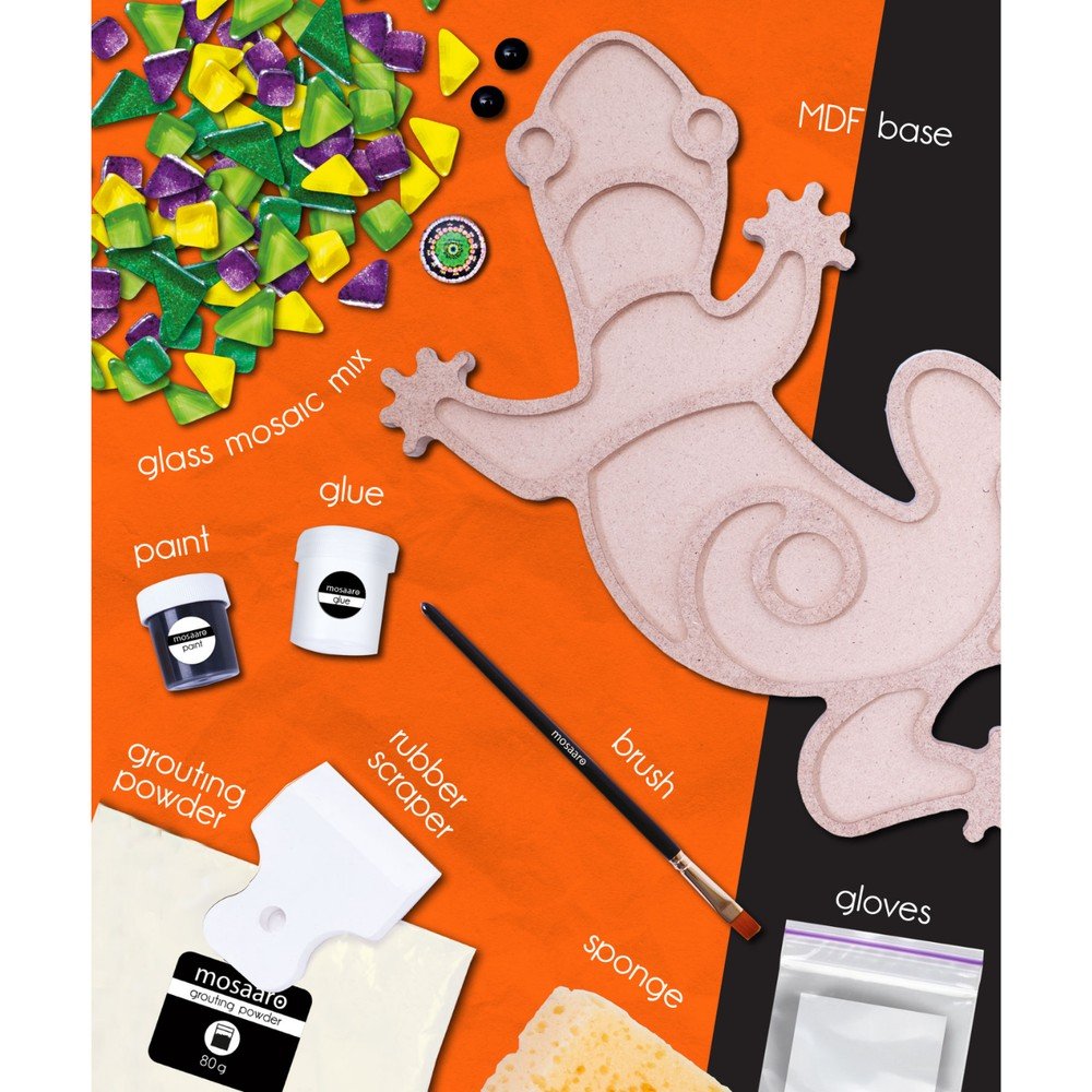 Kit Creativo Lagarto Mosaico de Cristal Mosaaro