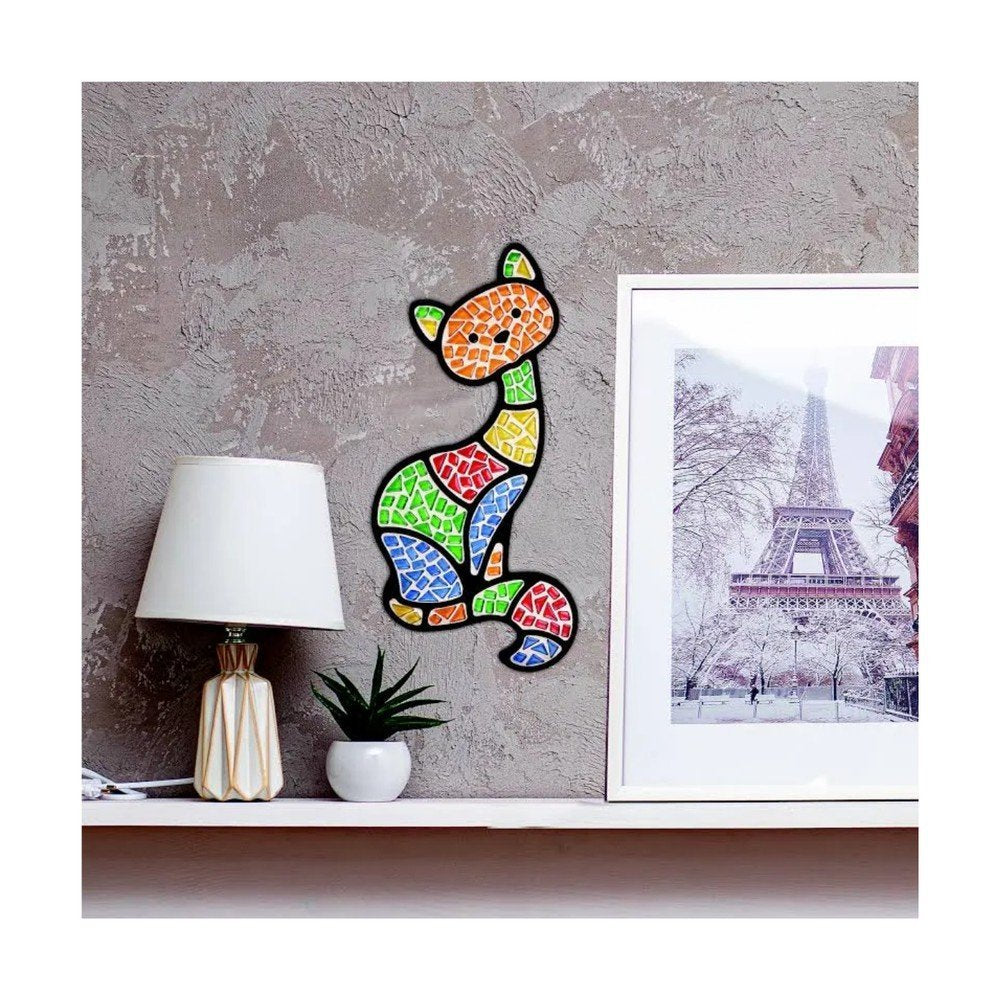 Kit Creativo Gato Mosaico de Cristal - Mosaaro Toysline
