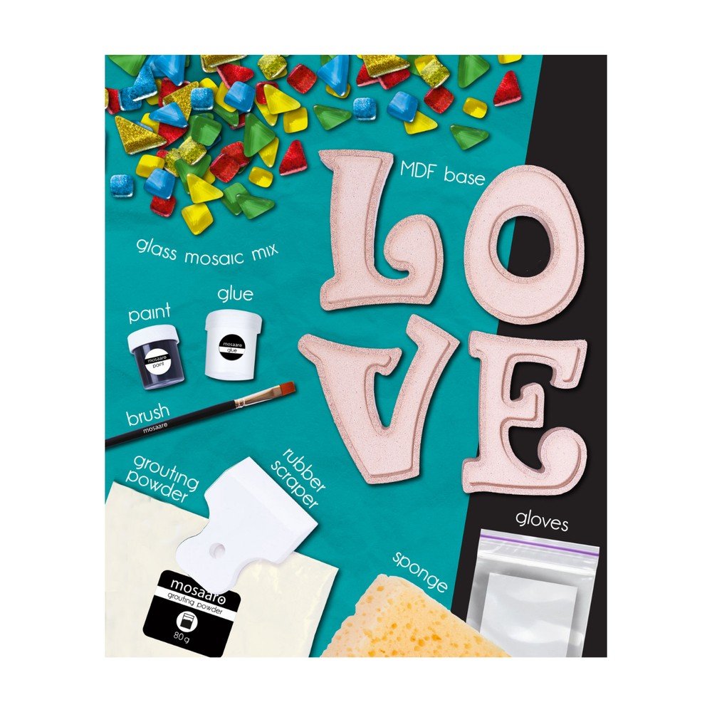 Kit creativo Love mosaico de cristal Mosaaro