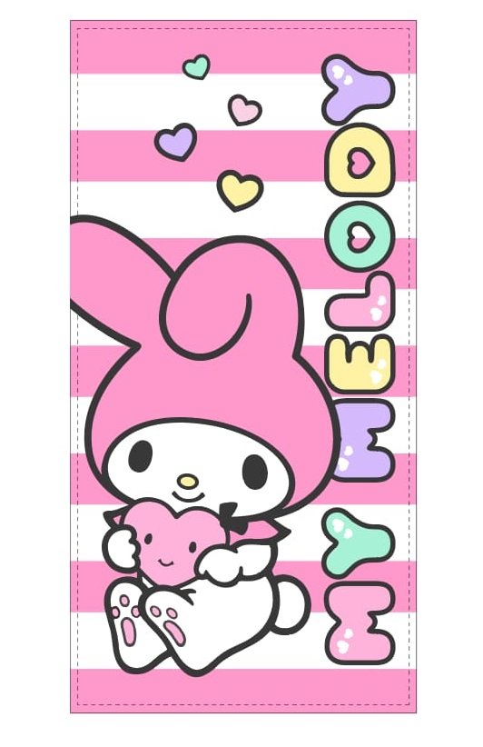 TOALLA PLAYA MICRO MY MELODY 140 X 40 CM | NEW IMPORT SL | 1 UNIDAD | 5904009221976 Imagen principal del producto