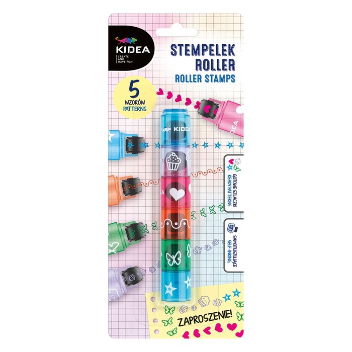 Set de 6 sellos rodillo para hacer formas Kidea