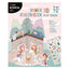 Set Casita Carton Montable con Personajes Colores Pastel Kidea