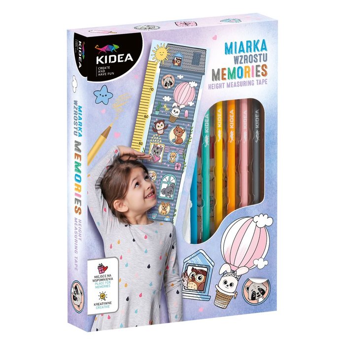 Set de Medidor Infantil Coloreable con Lapices y Pegatinas Kidea