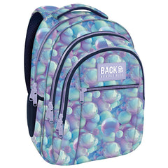 MOCHILA TRIPLE ESCOLAR BACK UP BURBUJAS MORADAS | DERFORM