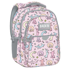 MOCHILA TRIPLE ESCOLAR BACK UP COLORES PASTEL PERRITOS | DERFORM