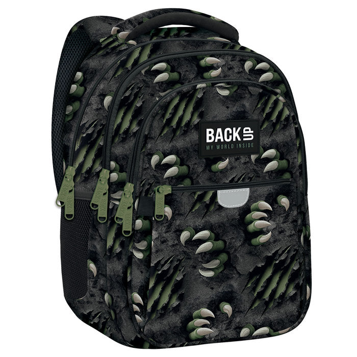 MOCHILA TRIPLE ESCOLAR BACK UP MONSTER | DERFORM Imagen principal del producto