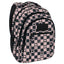 MOCHILA TRIPLE ESCOLAR BACK UP CUADROS CORAZONES AXALOTE | DERFORM
