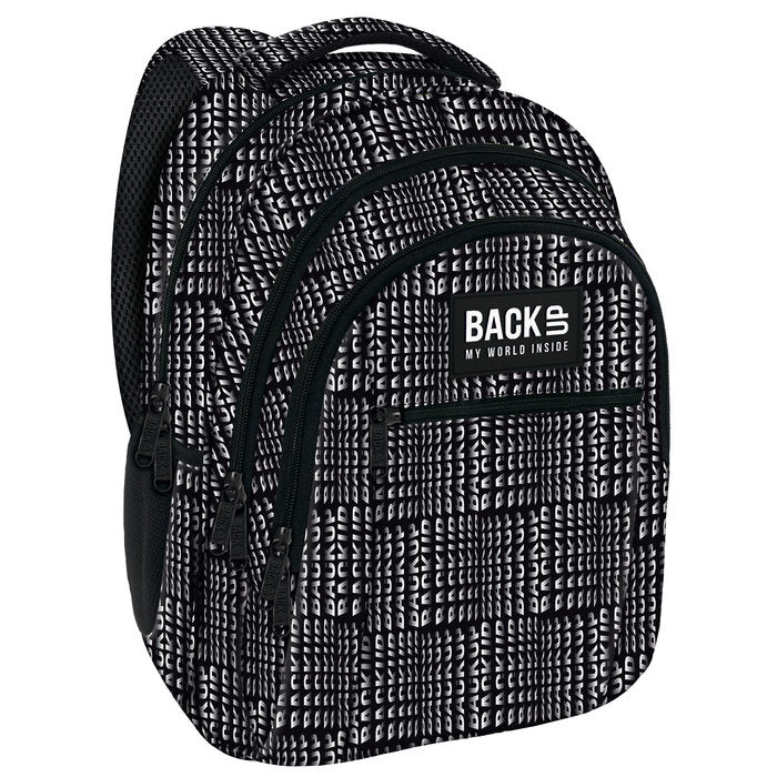 MOCHILA TRIPLE ESCOLAR BACK UP CODIGO BINARIO | DERFORM