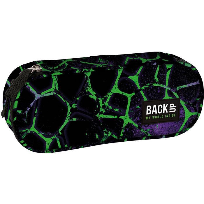 PORTATODO CON ORGANIZADOR MANCHAS VERDE NEON | DERFORM Imagen principal del producto