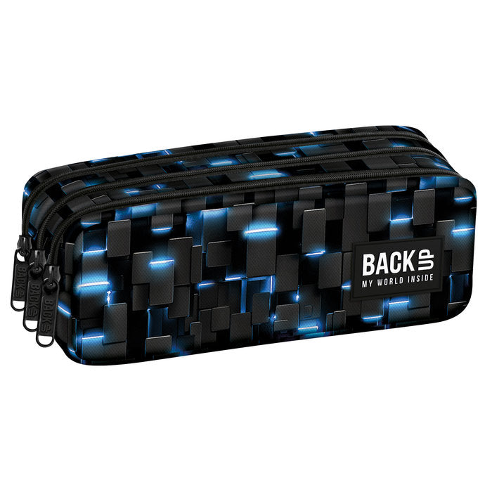 PORTATODO CON TRES CREMALLERAS PIEDRAS NEON | DERFORM
