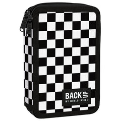 PLUMIER DOBLE CON RELLENO CUADRADOS CLASSIC | DERFORM