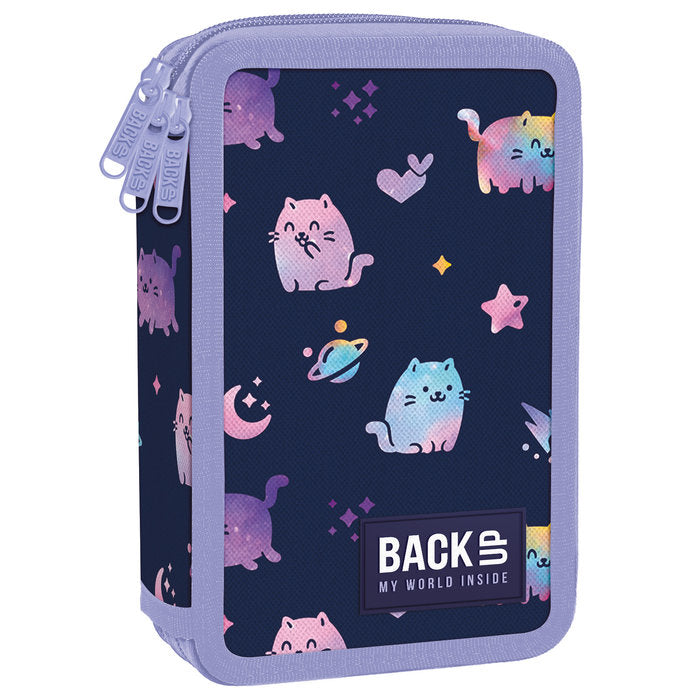PLUMIER TRIPLE CON RELLENO GATOS COSMICOS | DERFORM Imagen principal del producto