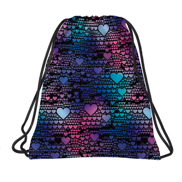 SACO DE CUERDAS CORAZONES NEON | DERFORM Imagen principal del producto