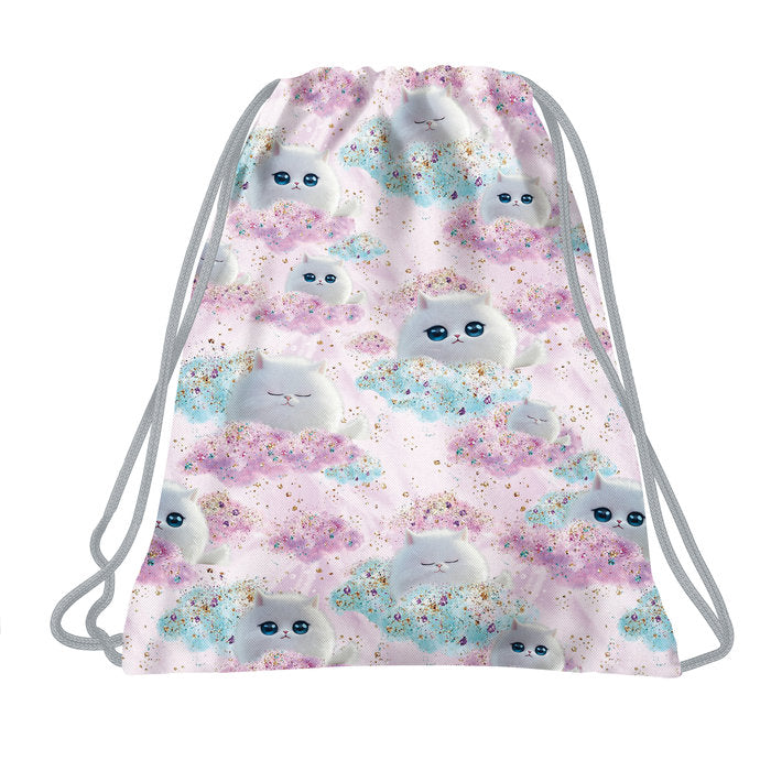 SACO DE CUERDAS GATOS CON PURPURINA | DERFORM