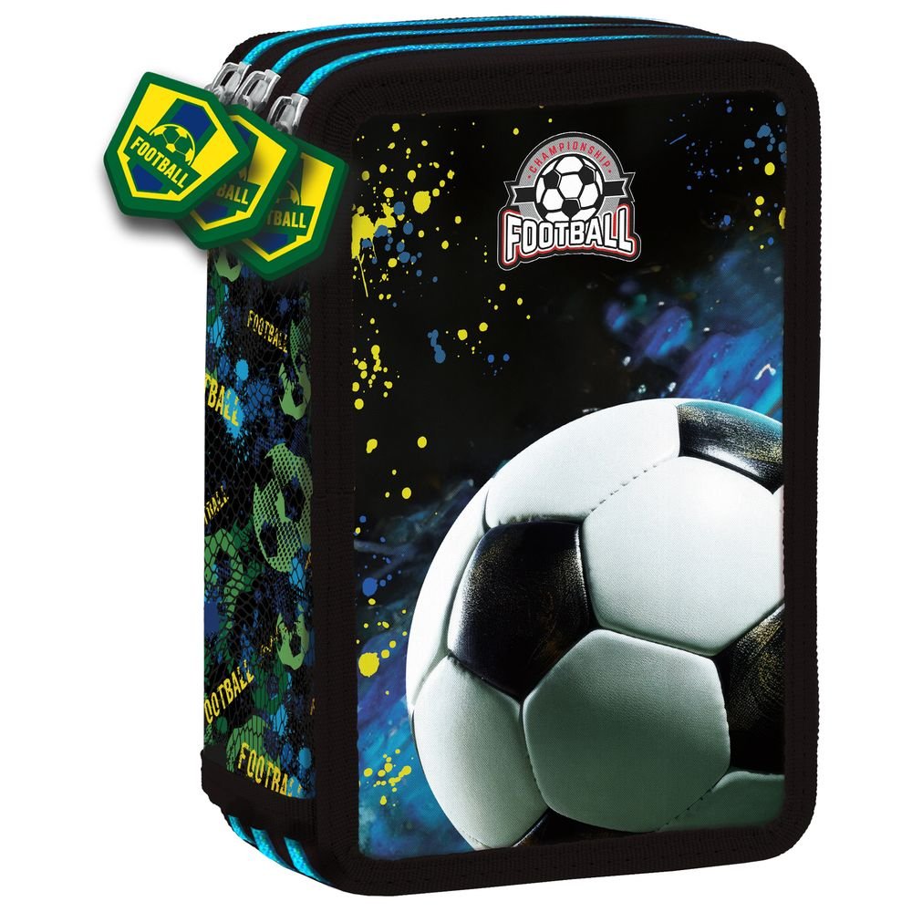 PLUMIER TRIPLE RELLENO CON ORGANIZADOR FOOTBALL | DERFORM Imagen principal del producto