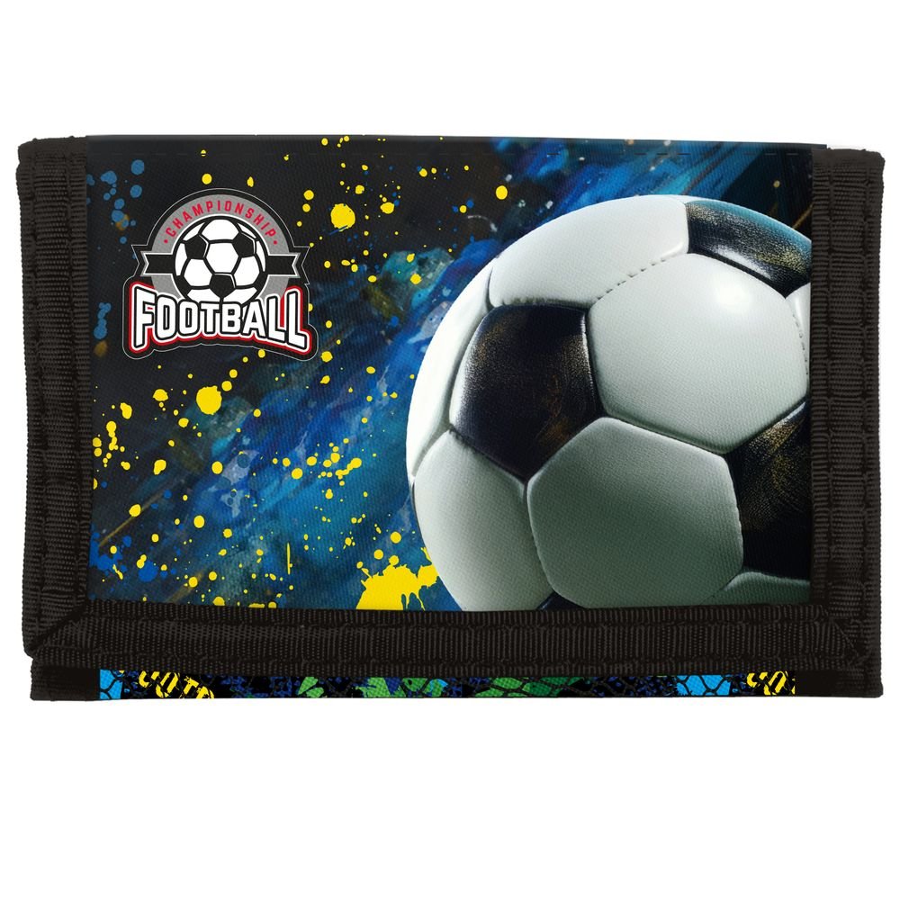 CARTERA BILLETERA INFANTIL VELCRO FOOTBALL | DERFORM | 1 UNIDAD | 5906601705458 Imagen principal del producto