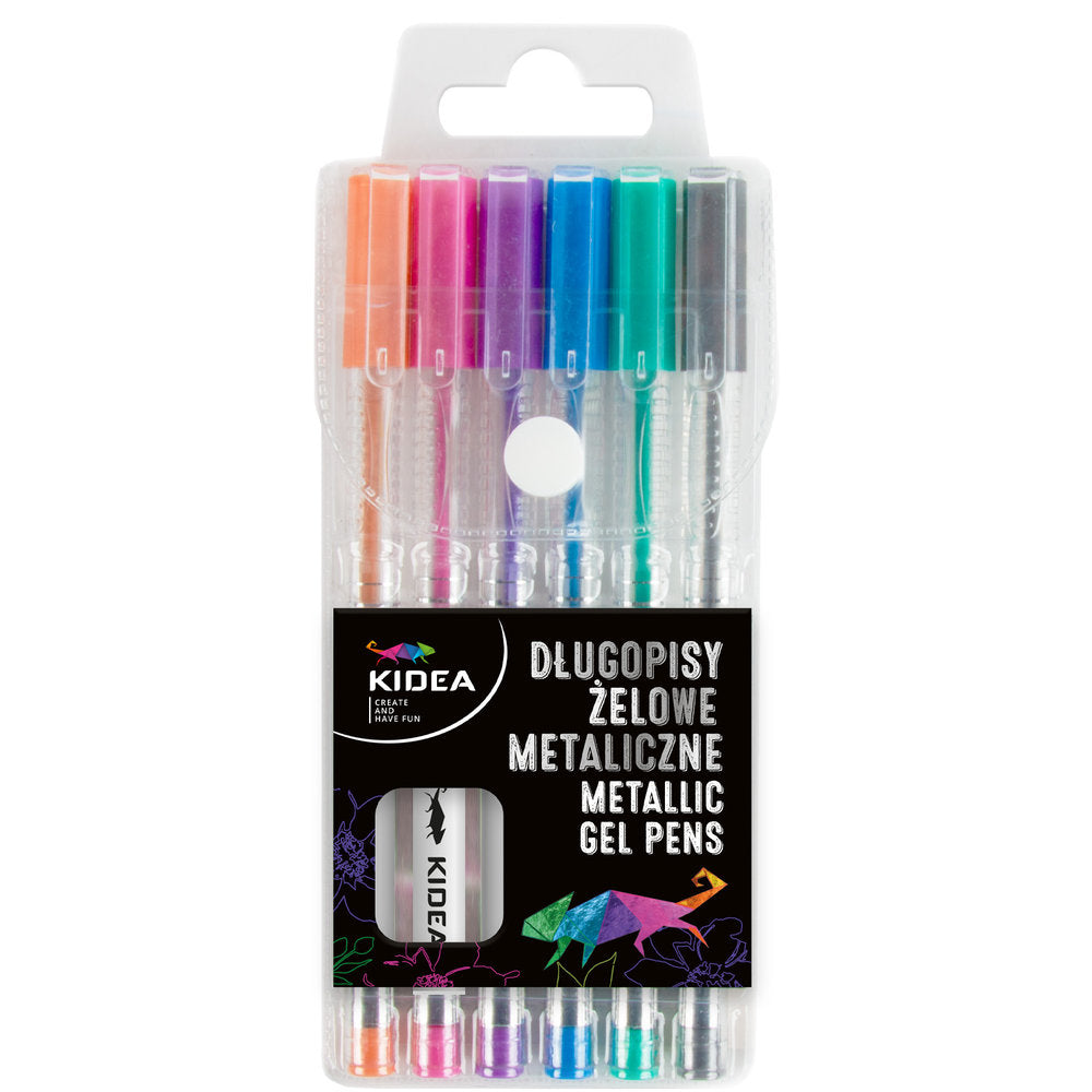 Set de 6 Bolígrafos de Gel Colores Metálicos Kidea Imagen principal del producto