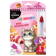 LIBRO MAGICO PARA COLOREAR CON AGUA REUTILIZABLE VEHICULOS | KIDEA | 1 UNIDAD | 5906601707001