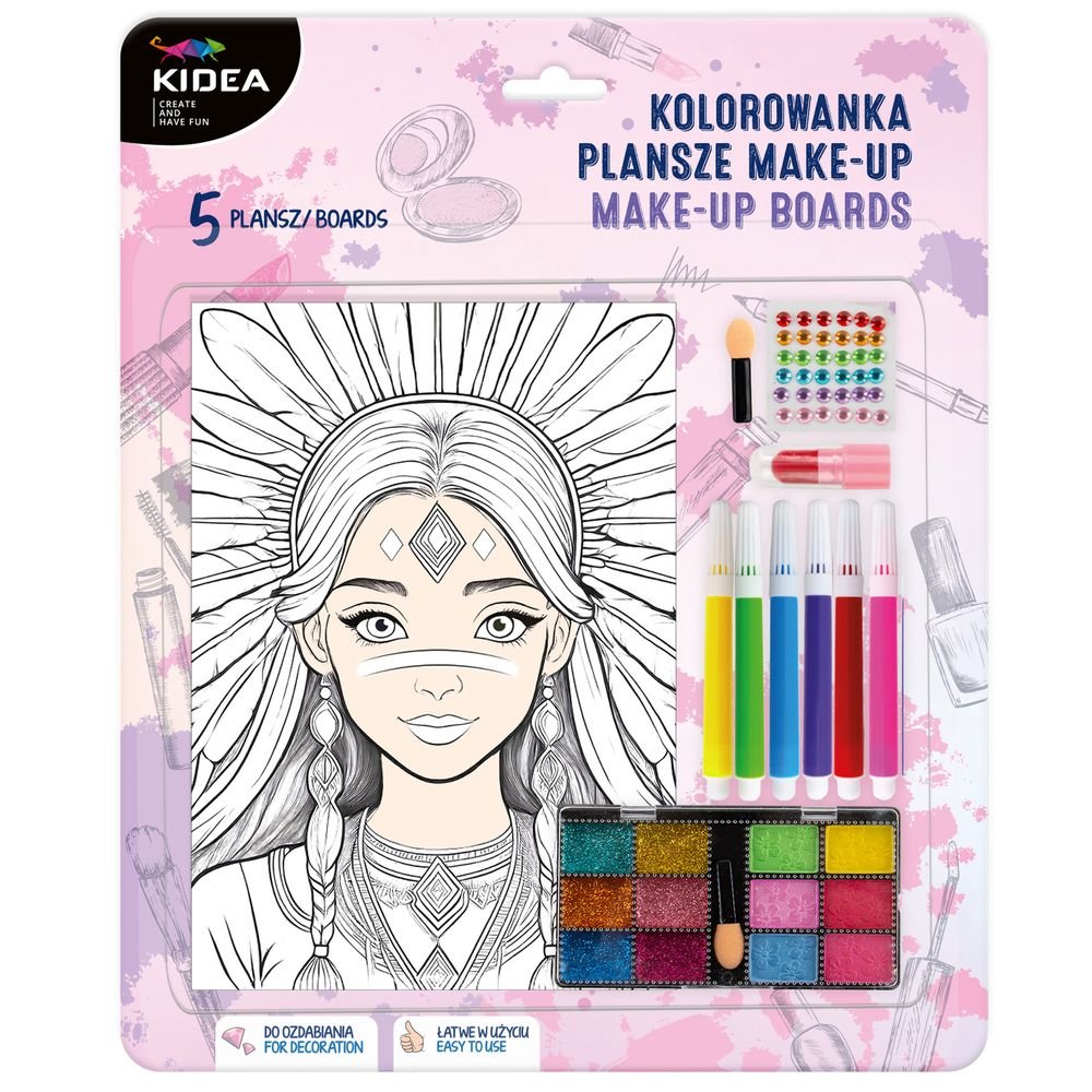 Set Cuaderno Plantillas y Maquillaje KIDEA Imagen principal del producto