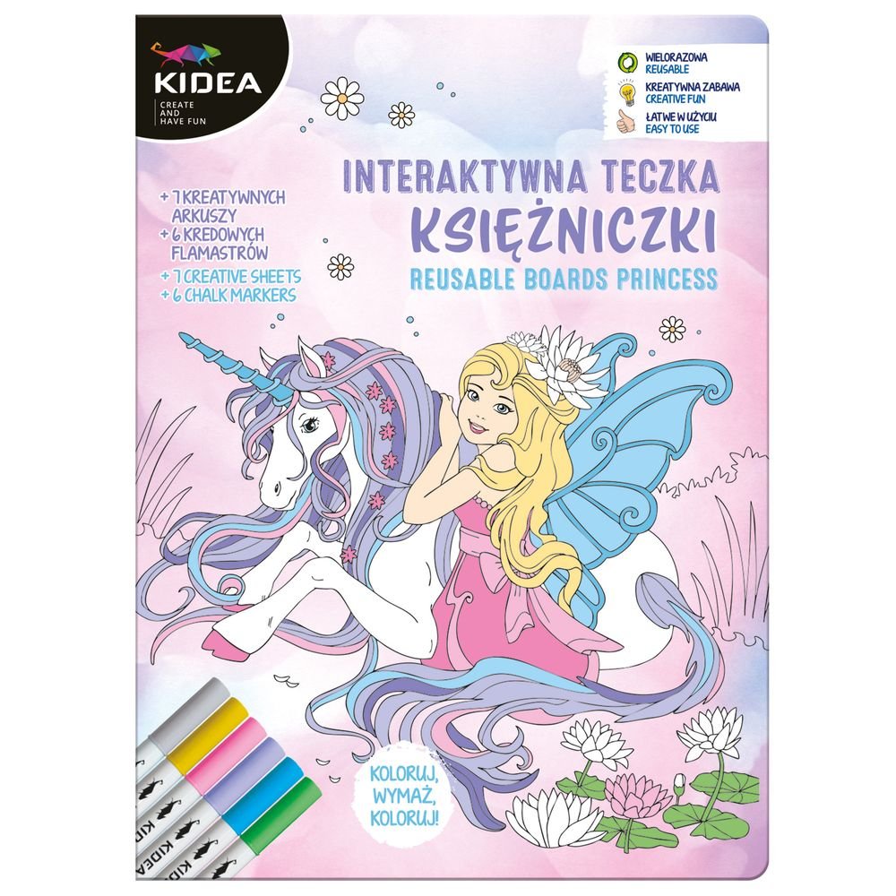 Set Plantillas de Actividades Reutilizables Unicornios Kidea Imagen principal del producto